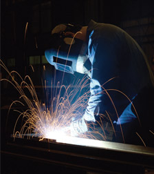 Man Welding